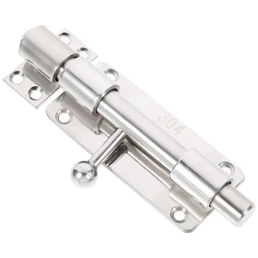 1Pc Stainless Steel Safety Door Latch Durable Home Door Lock with Keyhole Bolt