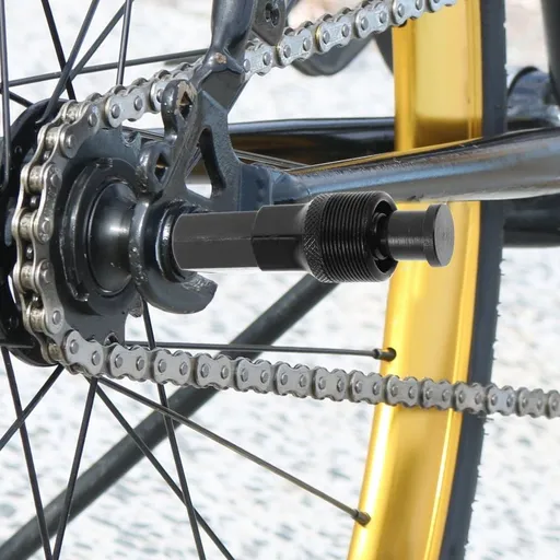 Compact Crank Puller Metal Black Bicycle Repair Kit Easy to Use