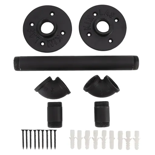 Door Pull Handle Simple Industrial Retro European Style Black Iron Decorative Practical Barn Door Handle for Home