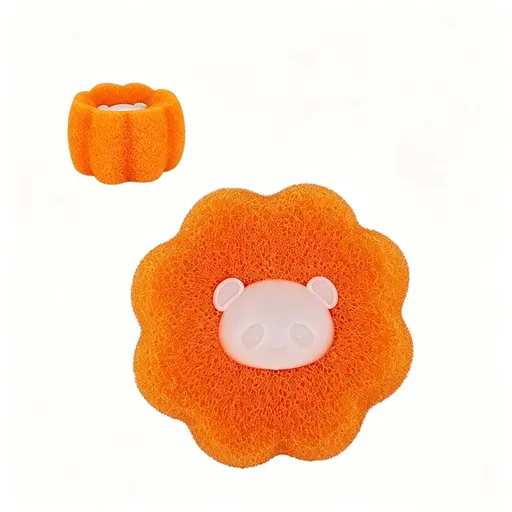 Reusable Hair Remover Washing Machine Hair Catcher Laundry Ball Dryer Ball for Clothing Reusable Washer Hair Catcher (3, Orange)
