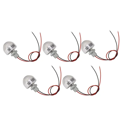 5PCS LED In Ground Well Light DC 12V 1W Mini Embedded Spotlight LED Deck Lamp for Jewel Cabinet Ceiling Stair Landscape