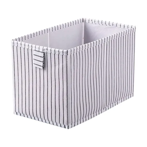 Foldable Storage Bins, Rectangular Storage Basket, Small Basket For Closet And Shelves, Fabric Organizer With Handles For Organizing Toys, Books, Blankets