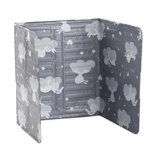 Kitchen Oil Splash Guard Wall Foil Protector Stove Cover Removable Baffle Screen - Grey Rabbit