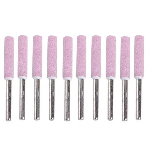10 Pack Chain Tool Sharpener Grinding Stones for Rotary Bit Kits 4/4.8/5.5mm - 3MM X 5.5MM