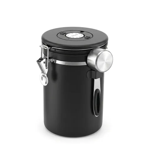 5-Star Chef 1.8L Stainless Steel Coffee Bean Storage Container Coffee Canister