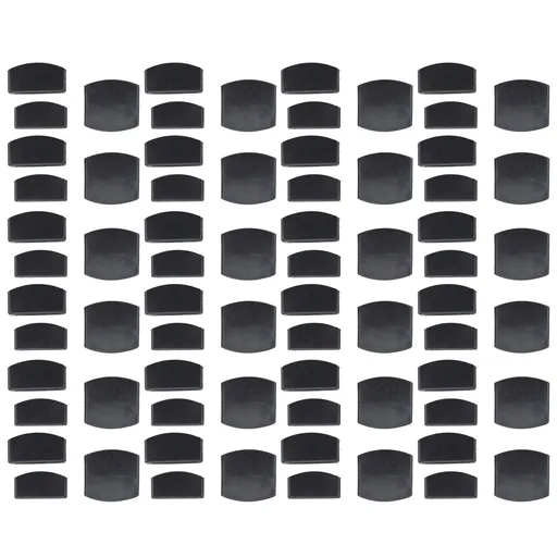 72Pcs Plastic Bed Slat End Caps Holders Centre Caps Plastic Connector Furniture Accessories for Holding and Securing Slats Black