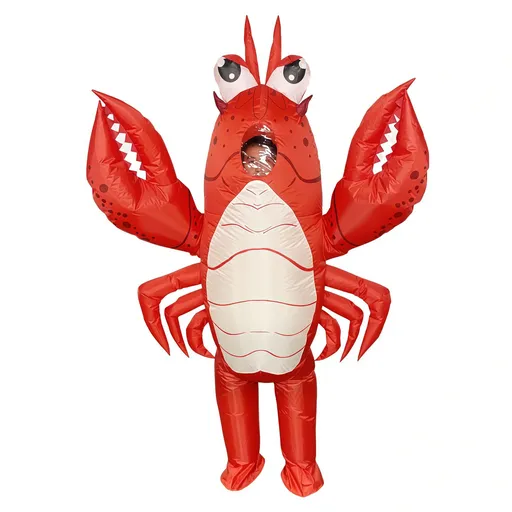 Lobster Cartoon Costumes Air Model Inflatable Costume Funny Dress Up Props Halloween Party Clothes Adult One Size