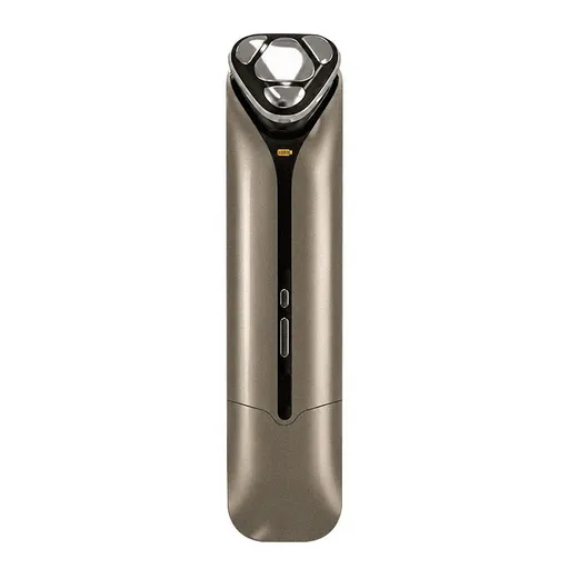 2-in-1 Ultrasonic Skin Scrubber & EMS Massager: Red/Blue Light Therapy for Deep Cleansing, Blackhead Removal & Essence Absorption - Dark Gray - Size 20cm