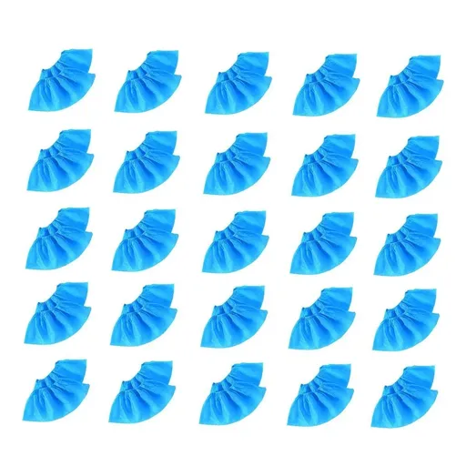 Disposable Non-woven Shoe Covers Anti Slip Boot Cleaning Overshoes 25-100 Pairs - 25 Pairs