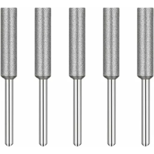 Diamond Chainsaw Sharpener Grinding Heads, 4Mm Chainsaw Grinding Stone, For Chainsaw Sharpener, 5 pcs