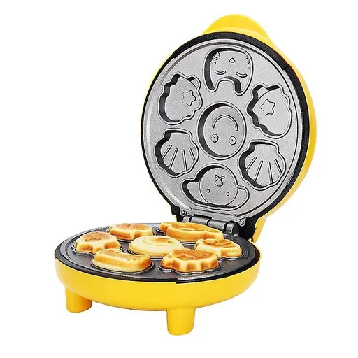 Dual Automatic Waffle Maker - Nonstick Bread Cake Breakfast Baking Machine, 2-Slice Design