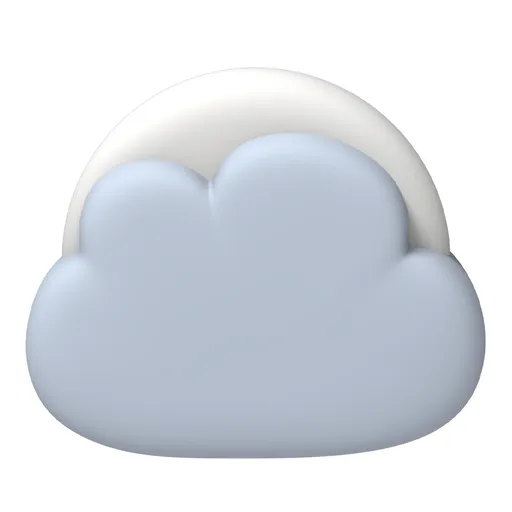Kids' Ceiling Light Soft Glow Night Lamp 94x79mm Cloudy Blue