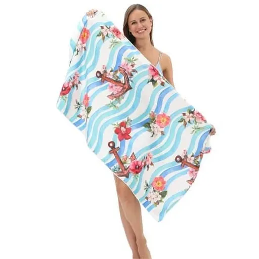 XXL Microfiber Beach Towel, Quick-Drying Lightweight Bath Towel for Beach, 70x140 cm