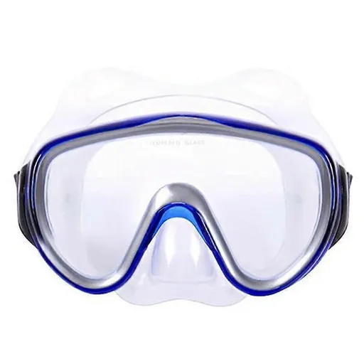 Adult Diving Goggles, Large Frame Universal Snorkelling Glasses Mask, Blue