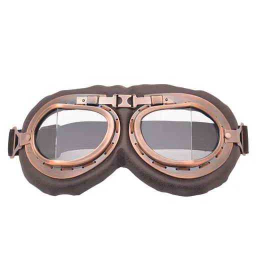 Christmas gifts for husband or boyfriend Vintage Steampunk Motorcycle Goggles-Retro Style, Dust & Wind Protection for Aussie Riders & Adventurers(transparent)