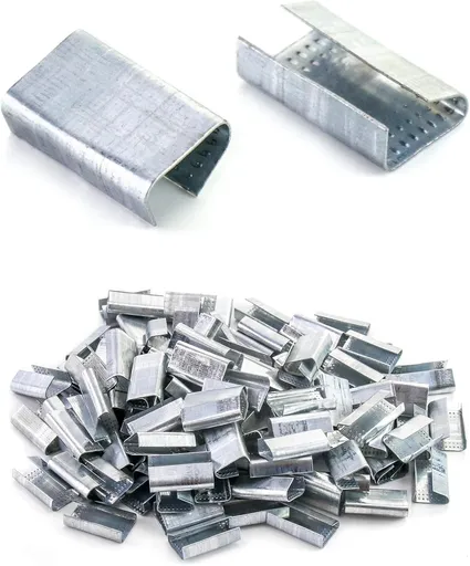 Strapping Seals Fixed Seal 1/2" Strap Width 500 Pcs Metal Clips