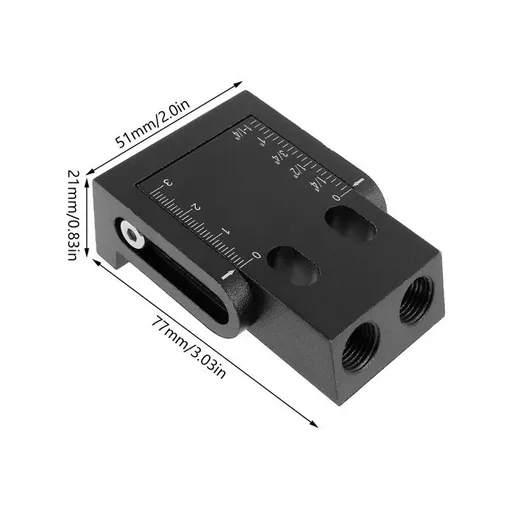 Oblique Drill Hole Locator, 8Pcs Pocket Hole Jig, Aluminum Alloy Degree Woodworking Guide Oblique Drill Angle Hole Locator Tool