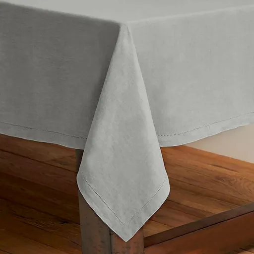Rans Pure Cotton Hemstitch Tablecloth 150 x 300 cm - Grey