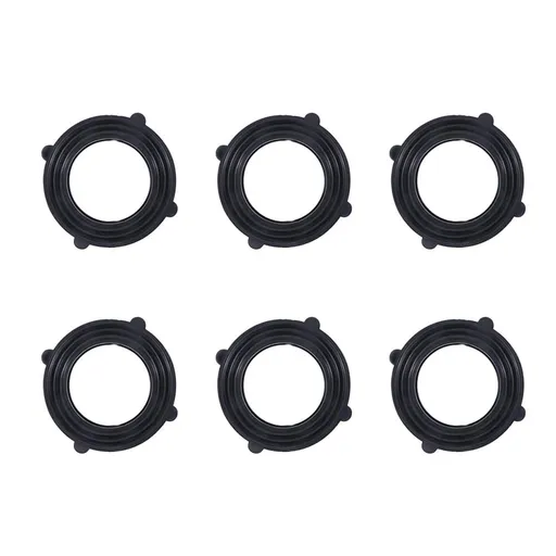 Sealing Rings Silicone Black Durable Good Sealing Performance 50Pcs