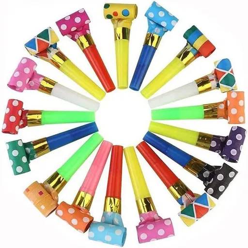 40 PCS Blowouts Noisemakers Funny Party Blower Blowouts Colorful Birthday Blow Horns Whistles New Years Party Noisemakers