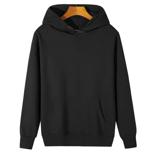 M Black Men's Classic Fleece Pullover Hoodie - Warm & Cozy Winter Essential