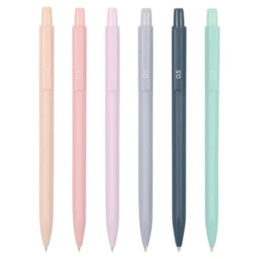 Nebula Gel Pens, 4Pcs Retractable Fine Point Pens, 0.5mm Aesthetic Gradient Color Barrel Gel Pens, Gradient Color Barrel Pen, Office Stationery Supplies Set for Journaling Note Taking Sketching