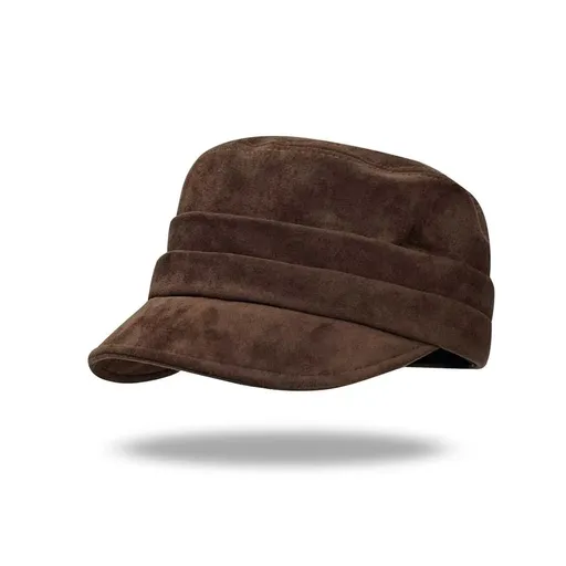 Mini Plain Beret Cap, Coffee Tone, Adjustable 56‑58cm, Christmas & Halloween All‑match Daily Headwear, Classic Retro Hat, Delicate Holiday Gift