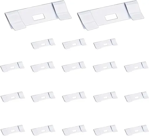 20 PCs Vertical Blind Repair Vane Metal Tabs Replacement Fixer Kit for Slats