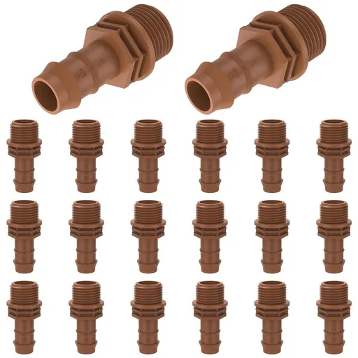 20Pcs 1/2 Inch Garden Barb Drip Leak Proof and Drop Proof for Garden Watering System Tubing Sprinkler drip Line Coupling Parts