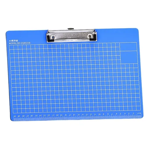 Office Clipboard with Retactable Hanging Hook Scale Marking Standard Size Clipboard 12.6x8.6Inch Portable Writing Board