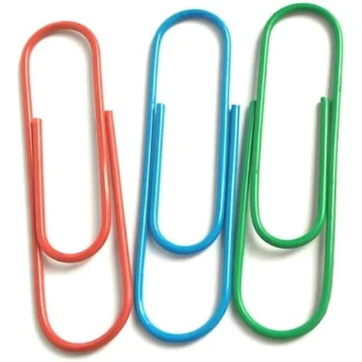 40pcs 100mm Colored Jumbo Paper Clips Stainless Steel, Mixed Color Metal Coated Design for Document Sheet Organizing