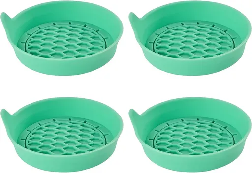 Car Silicone Anti-Slip Mats - Interior Accessories - Green - Pack of 4