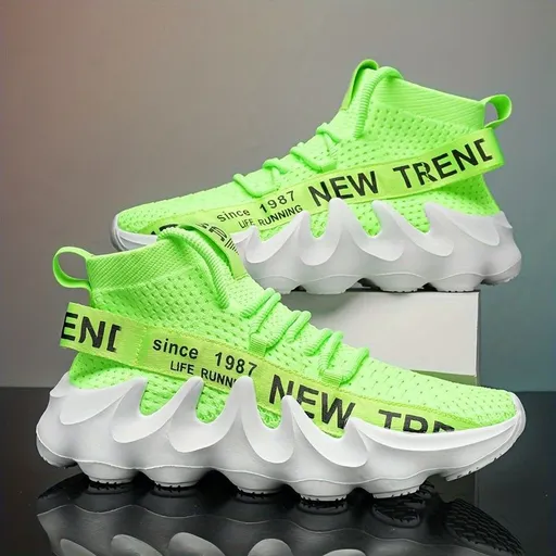 Men'S Casual Sneakers Trendy Shoes Men'S Footwear Comfortable Sneakers Stylish - Green - Size 46