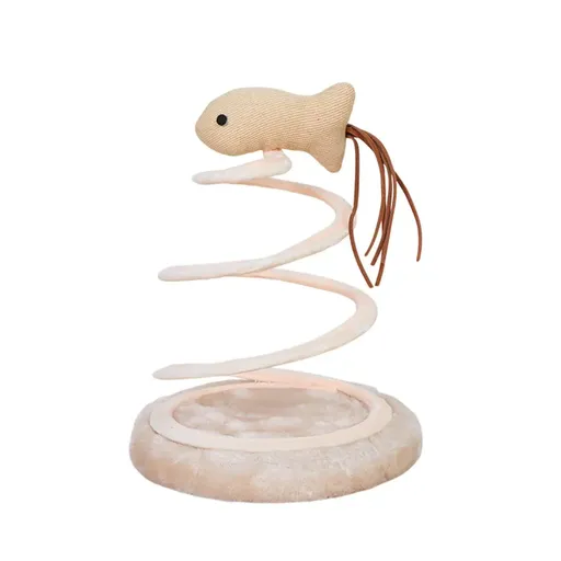 Durable Cat Scratching Board Interactive Scratch Pad Toy for Cats and Kittens - Fish