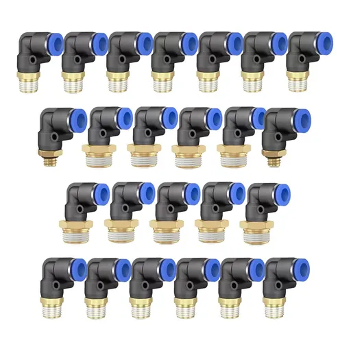 Pneumatic Elbow Quick Connector Air Fittings Thread Elbow Adapter Pl4-16 Pl6-01 Smile Home Pl10-02