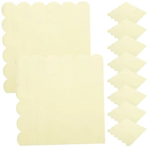 20 Sheets Light Yellow Paper Dinner Napkins for Banquets 13x13in