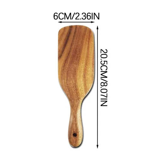 Large Wooden Spoon, Wooden Spoon for Cooking, Large Wood Scoop Utensil, Kitchen Serving Scoop for Pot, Long Handle Spoon, Heavy Food Service Spoon, Mixing Spoon, Smooth Finish & Comfortable Grip As Show B