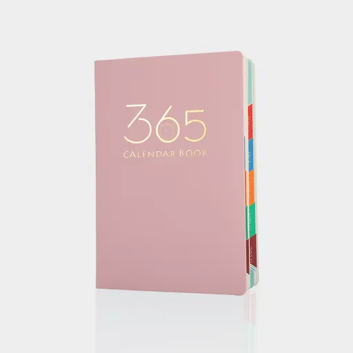 Pink 2026 Daily Planner & 365 Days Calendar Book | Professional Time Management Organizer | Work Efficiency Handbook 190x160mm