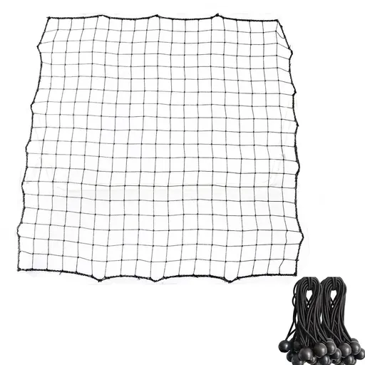 100*100cm Replacement Soccer Rebounder Net Soccer Rebounder Net Soccer Rebounder Net Bounce Back Kickback Football Practice Training Aid （1 net+20 elastic ropes）