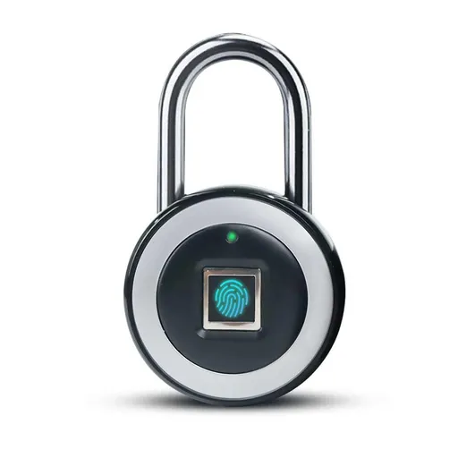 Fingerprint Padlock, Keyless Smart Fingerprint Lock for School Locker , 5000 N High Tensile Strength