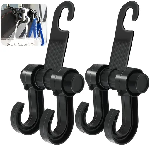 2 Pcs Multifunctional Car Hooks for Purses and Bags Cute, Stylish Car Purse Hook, Double Purse Hook for Car, Purse Holder