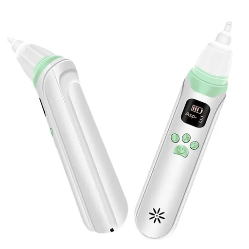 Baby Nasal Aspirator - Safe, Quick, and Hygienic Nose Cleaner with Pause, Music, and Light Soothing Functions