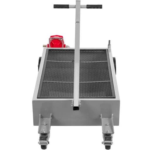 Low Profile Oil Drain Pan Truck Drain Pan 57 L with Pump Hose Casters