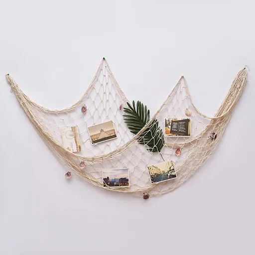 Cotton Fishing Net Decorative Beach Themed Decor Home Bedroom Party Wall Decoration Fish Netting Decorative