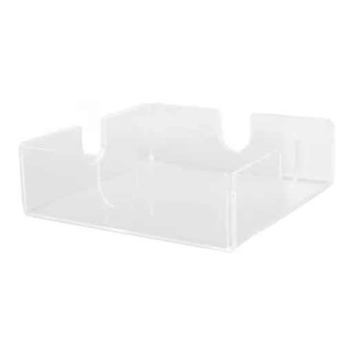 Acrylic Napkin Holder Square Elegant Clear Tabletop Tissue Dispenser for Kitchen Restaurant Bar