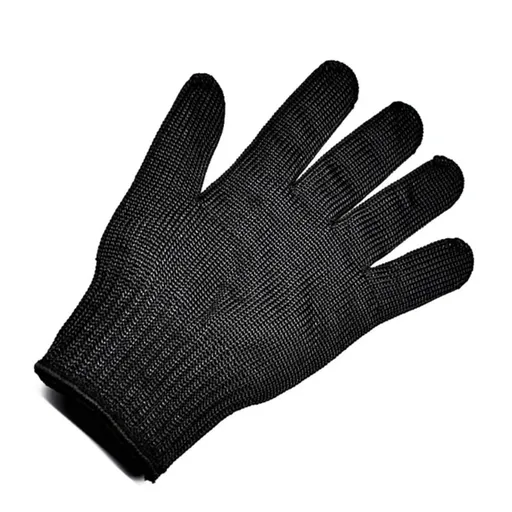 Black. Steel Fibre Yarn. Cut & Abrasion Resistant Glove. 1 Pair. Ambidextrous. Suitable for multiple work environments