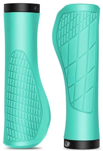 Bicycle Grips Mountain Bike 1 Pair Including Installation Tools Ergonomic - Cyan Gripps Handlebar Grips Tape & Pads