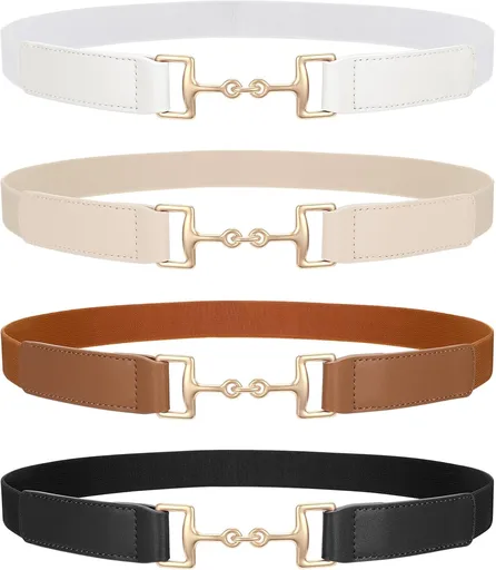 Belts for Women Adjtable Skinny Elastic Belt for Dresses