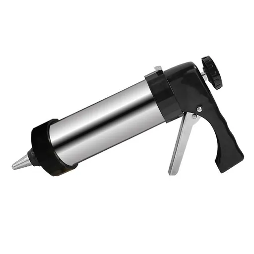Cookie Press for Baking, Stainless Steel Cookie Press, Cookie Press Gun Kit with 8 Cookie Press Discs and 8 Icing Tips