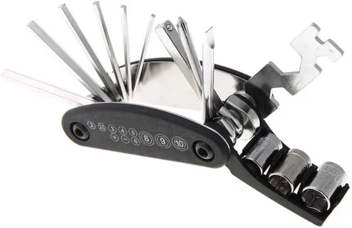 Motorcycle Bike Mechanic Repair Tool Kit with 16 In 1 Multi-Function Allen Key Multi Hex Wrench Screwdriver for Home Outdoor Travel Camping Sport Bicycle Cycling Brand: Nuoxinus